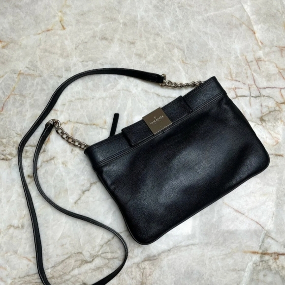 Kate Spade Primrose Black Leather Crossbody Bag Purse Womens - Picture 8 of 10